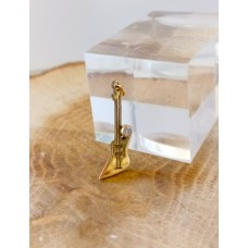 Μενταγιόν Μοτίφ σε Κίτρινο Χρυσό 14Κ Κιθάρα  με ζιργκόν (N233)